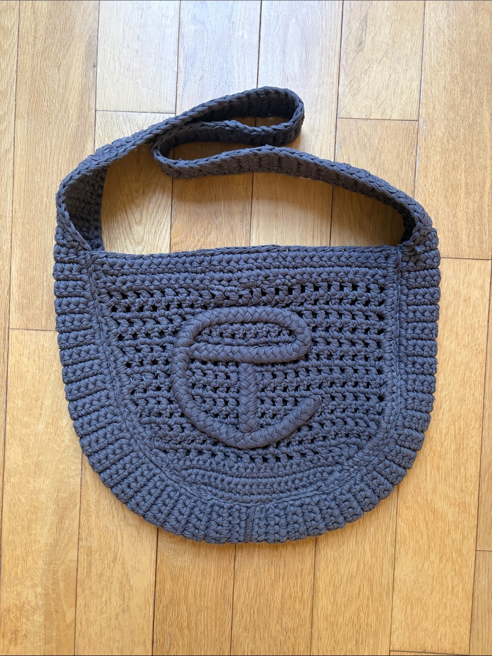 Telfar Braided T-Shirt Bag - Grey